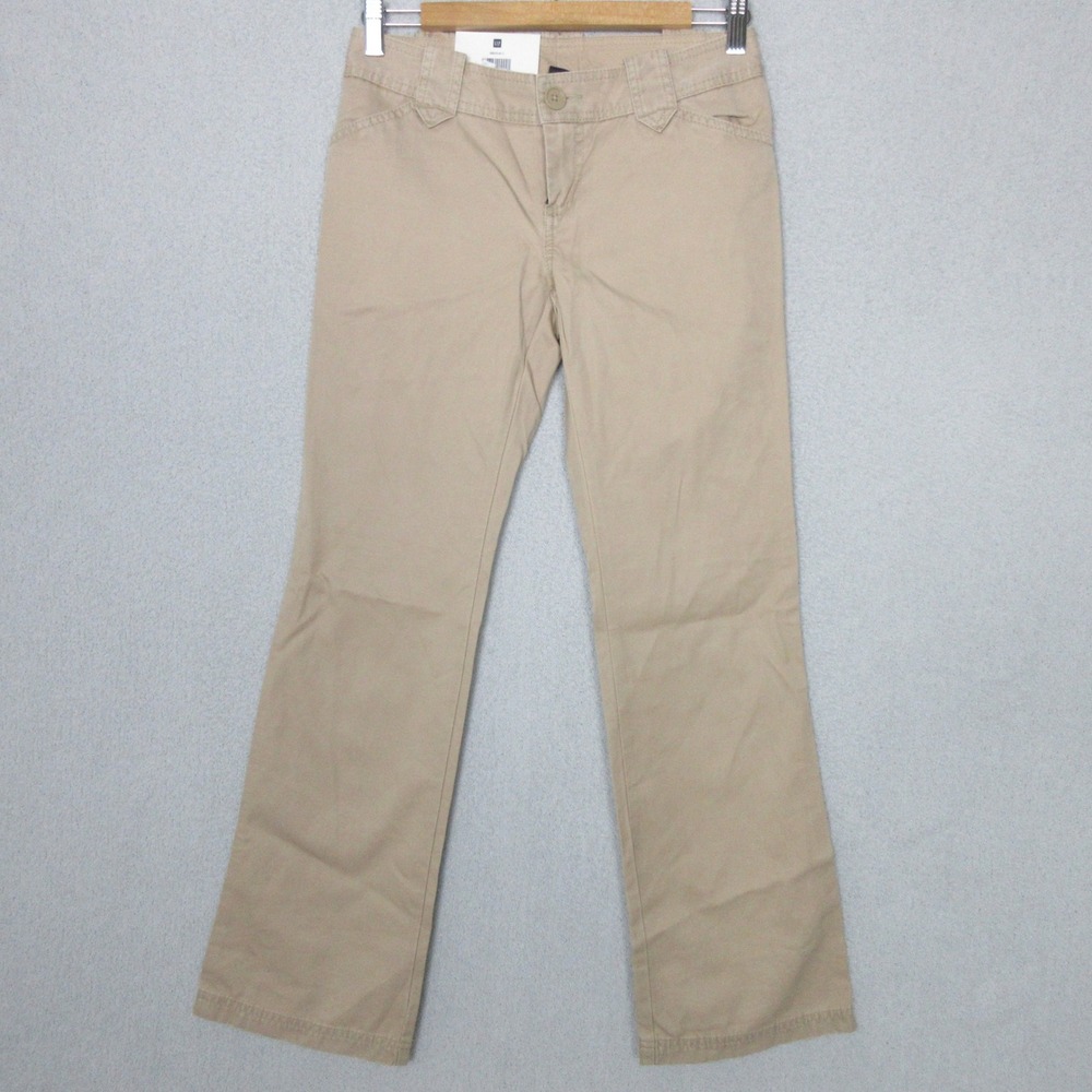 GAP Khaki Ultra Low Fit Trouser Pants Women Size 0R (30x30) NEW
